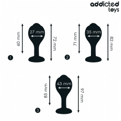 Addicted Toys - Lot De 3 Plug Anal Avec Bijou